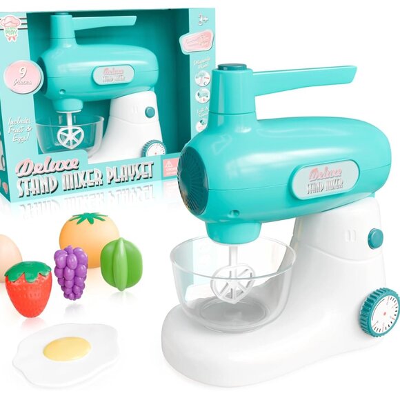 Deluxe Stand Mixer Playset for Toddlers 3+ – 9 Piece Gourmet Kitchen Set - Picture 2 of 7